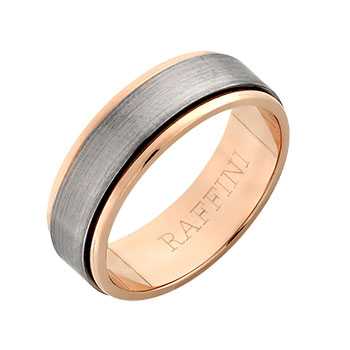 two-tone gents wedding ring