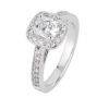 Amanda 1ct cushion cut diamond engagement ring