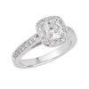Amanda 1ct cushion cut diamond engagement ring