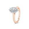 Abbey two tone marquise engagement ring