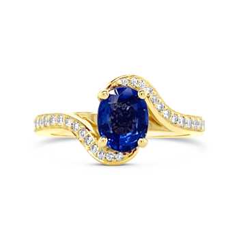 Celyon Sapphire & Yellow Gold Engagement Ring